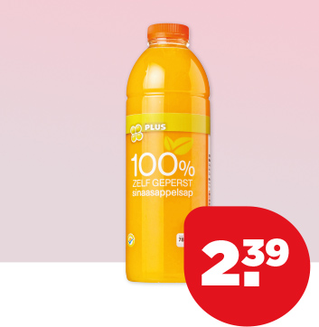 PLUS 100% ZELF GEPERST SINAASAPPELSAP