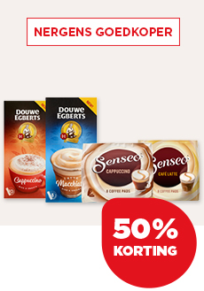 Douwe Egberts Oploskoffie of Senseo Milk pads