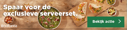 Spaar voor de exclusieve serveerset | Bekijk actie