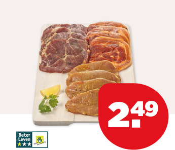 PLUS BETER LEVEN FILETLAPJES, PROCUREURLAPJES OF SPEKLAPJES