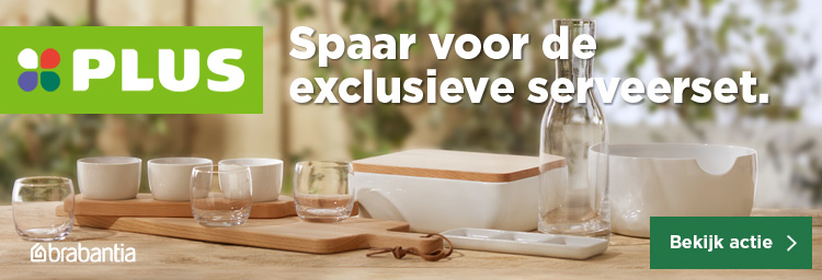 Spaar voor de exclusieve serveerset | Bekijk actie