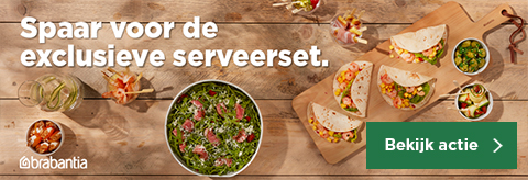 Spaar voor de exclusieve serveerset | Bekijk actie