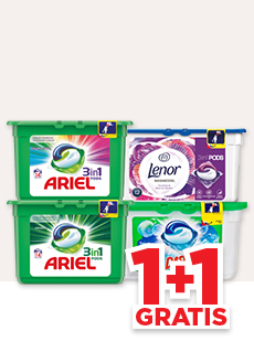 ARIEL, DASH OF LENOR PODS