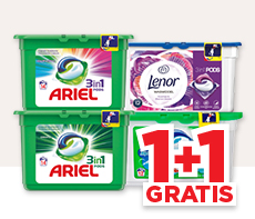 ARIEL, DASH OF LENOR PODS