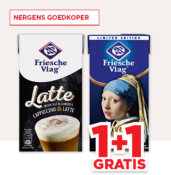 FRIESCHE VLAG HALVAMEL OF LATTE