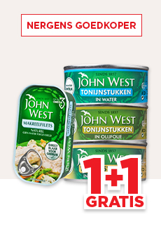 JOHN WEST MAKREELFILETS OF TONIJNSTUKKEN