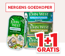 JOHN WEST MAKREELFILETS OF TONIJNSTUKKEN