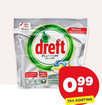 DREFT VAATWASTABLET PLATINUM CITROEN