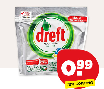 DREFT VAATWASTABLET PLATINUM CITROEN