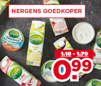 CAMPINA VLA, FRUITYOGHURT OF KWARK