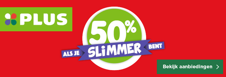 50% ALS JE SLIMMER BENT | Bekijk aanbiedingen