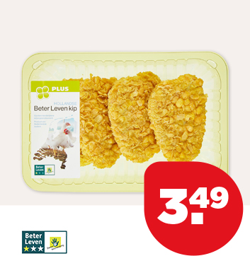 PLUS BETER LEVEN KIPKROKANTSCHNITZELS