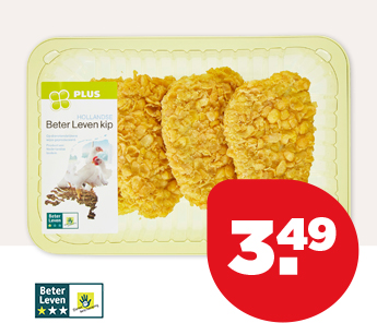 PLUS BETER LEVEN KIPKROKANTSCHNITZELS
