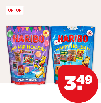 HARIBO HAPPY HOLIDAY OF HIP HIP HOORAY
