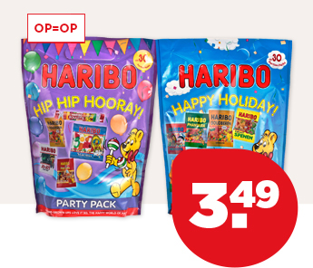 HARIBO HAPPY HOLIDAY OF HIP HIP HOORAY