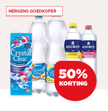  CRYSTAL CLEAR OF SOURCY WATER MET SMAAK