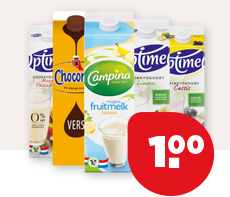 OPTIMEL, VERSE CHOCOMEL OF CAMPINA FRUITMELK