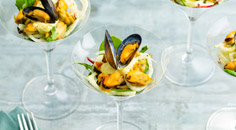 Zomerse mosselcocktail
