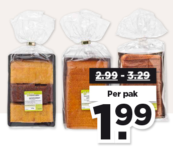 GESNEDEN ROOMBOTER CAKE VAN DE BAKKERIJ