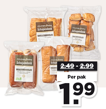 SCHAPENDONK KOELVERSE SNACKBROODJES
