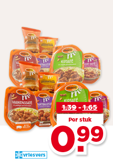 MORA SATE, BALLETJES OF SNACKBROODJES