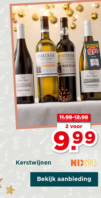 Kerstwijnen | van 11.98 - 12.98 | 2 voor 9.99 | Bekijk aanbieding