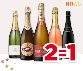 PIPER HEIDSIECK BRUT, BIENVENIDO CAVA, FREIXENET OF MARTINI MOUSSEREND