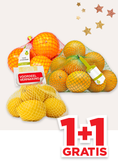 PLUS HAND-, PERSSINAASAPPELEN OF CITROENEN