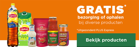 GRATIS bezorging of ophalen bij diverse producten | Uitgezonderd PLUS Express | Bekijk producten