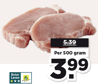 PLUS BETER LEVEN VARKENSFILETLAPJES NATUREL