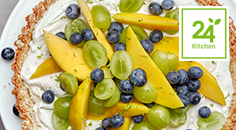 Miljuschka’s granola-ontbijttaart met mango