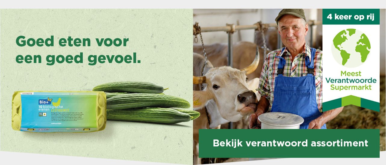 Goed eten voor een goed gevoel. | Bekijk verantwoord assortiment