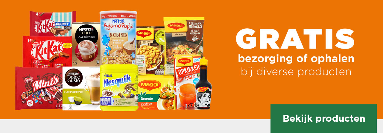 GRATIS bezorging of ophalen bij diverse producten | Bekijk producten