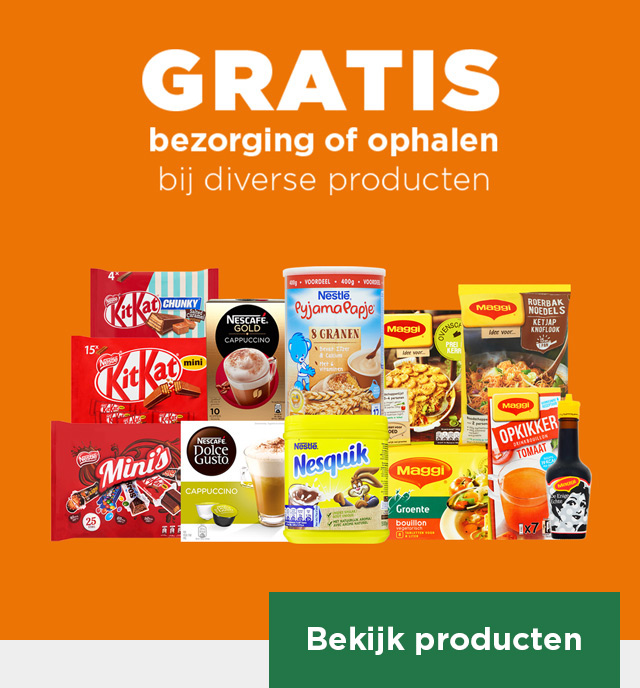 GRATIS bezorging of ophalen bij diverse producten | Bekijk producten
