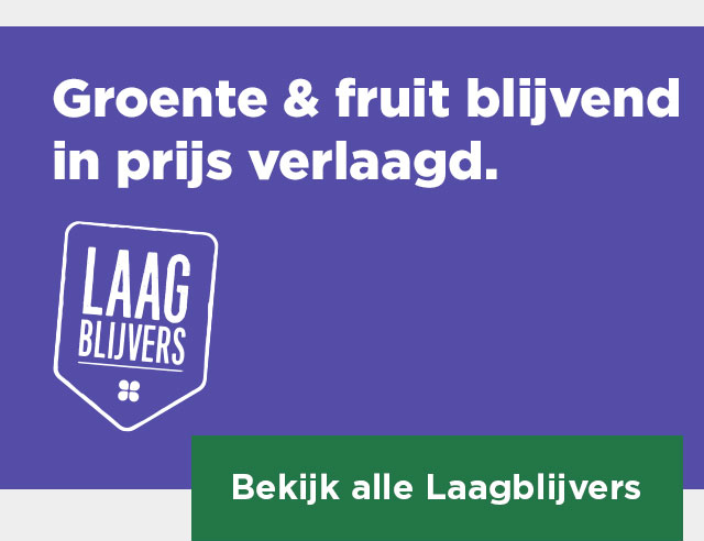Groente & fruit blijvend in prijs verlaagd! | Bekijk alle Laagblijvers
