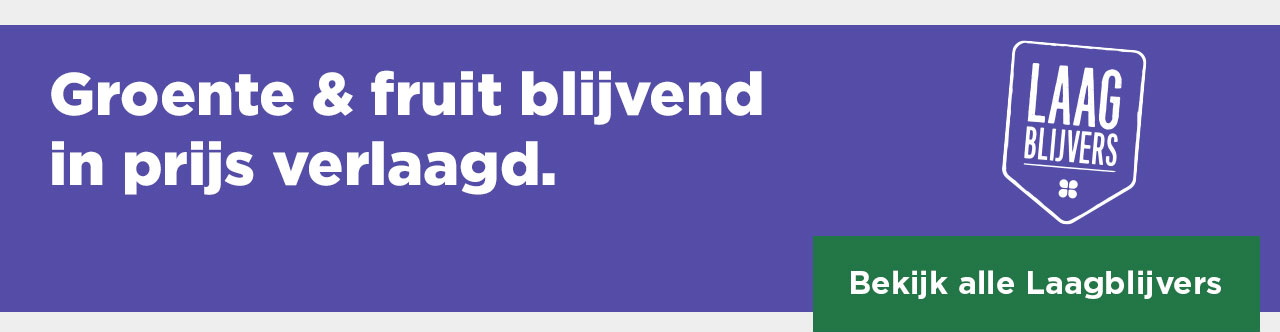 Groente & fruit blijvend in prijs verlaagd! | Bekijk alle Laagblijvers