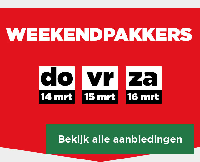 WEEKENDPAKKERS | Bekijk alle aanbiedingen