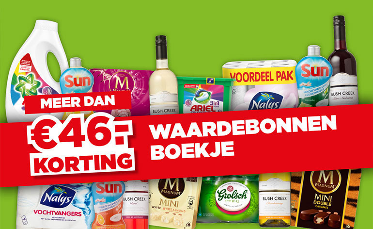 Extra voordeel én GRATIS* bezorging | Bekijk waardebonnen