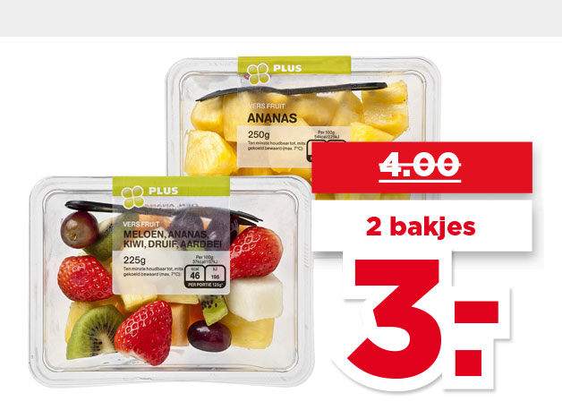 PLUS Vers gesneden fruit | Bekijk aanbieding