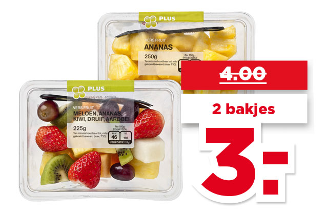 PLUS Vers gesneden fruit | Bekijk aanbieding