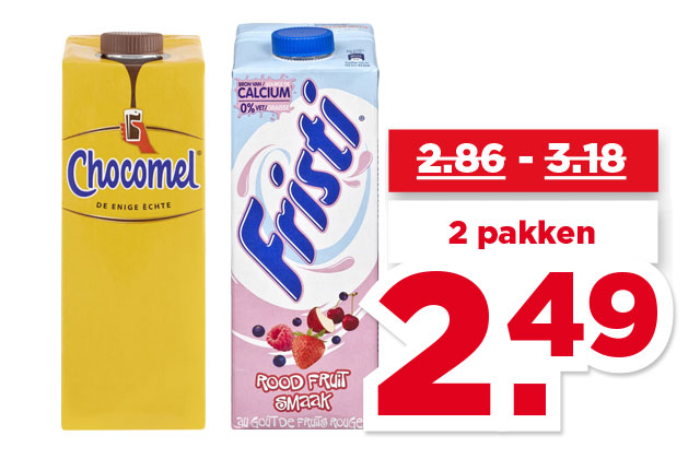 Chocomel Houdbaar en Fristi | Bekijk aanbieding