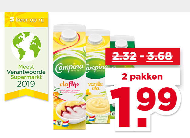 Campina Yoghurt of vla | Bekijk aanbieding