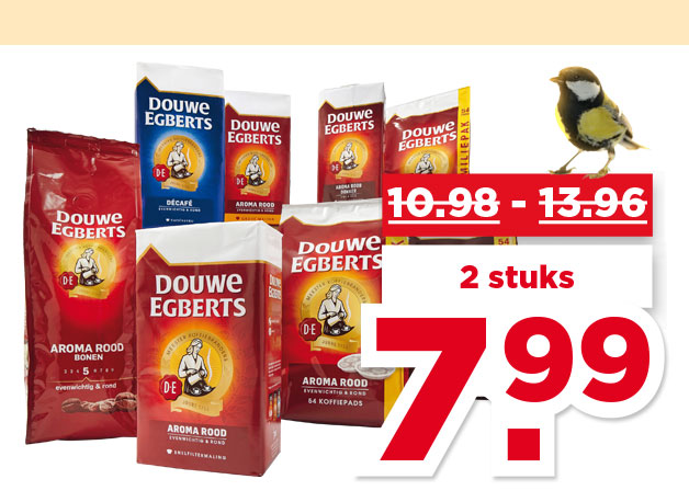 Douwe Egberts Aroma Rood koffie Snelfilter, bonen of pads | Bekijk aanbieding