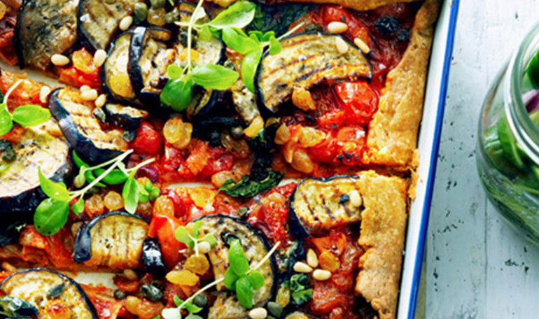 Caponata plaattaart | Naar recept