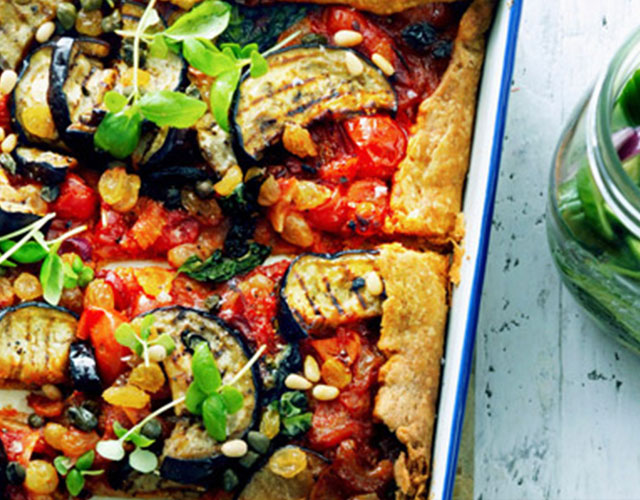 Caponata plaattaart | Naar recept