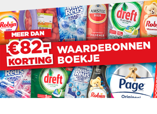 Meer dan 82 euro extra korting! | Bekijk waardebonnen