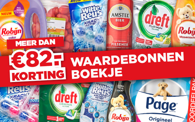 Meer dan 82 euro extra korting! | Bekijk waardebonnen