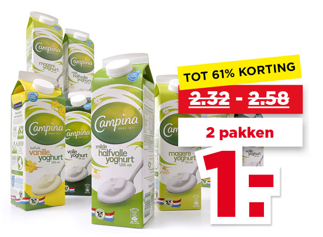 Campina Yoghurt | Bekijk aanbieding