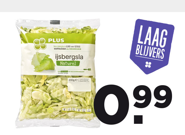 PLUS IJsbergsla naturel | Bekijk Laagblijvers