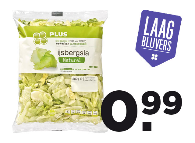 PLUS IJsbergsla naturel | Bekijk Laagblijvers
